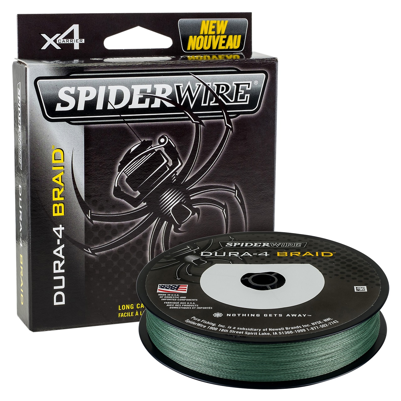 SpiderWire Dura-4 Braid 150 mt Moss Green 1450384.jpg