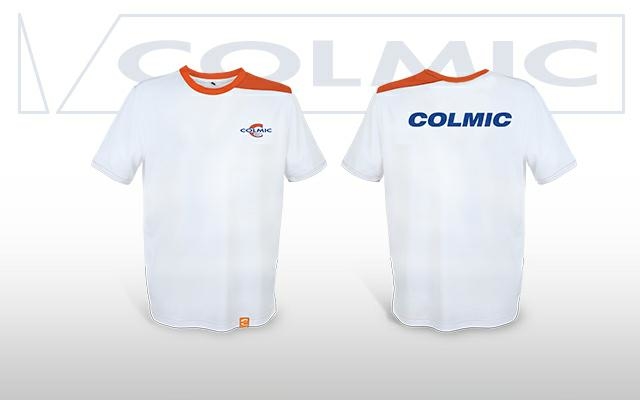 colmic T-SHIRT: WHITE/ ORANGE ABT015A.jpg