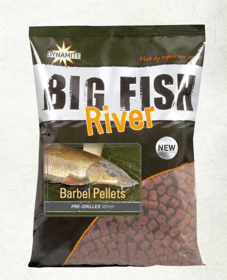 DYNAMITE BAITS Big Fish River Barbel Pellets Pre-Drilled 1.8kg ADY041376.png