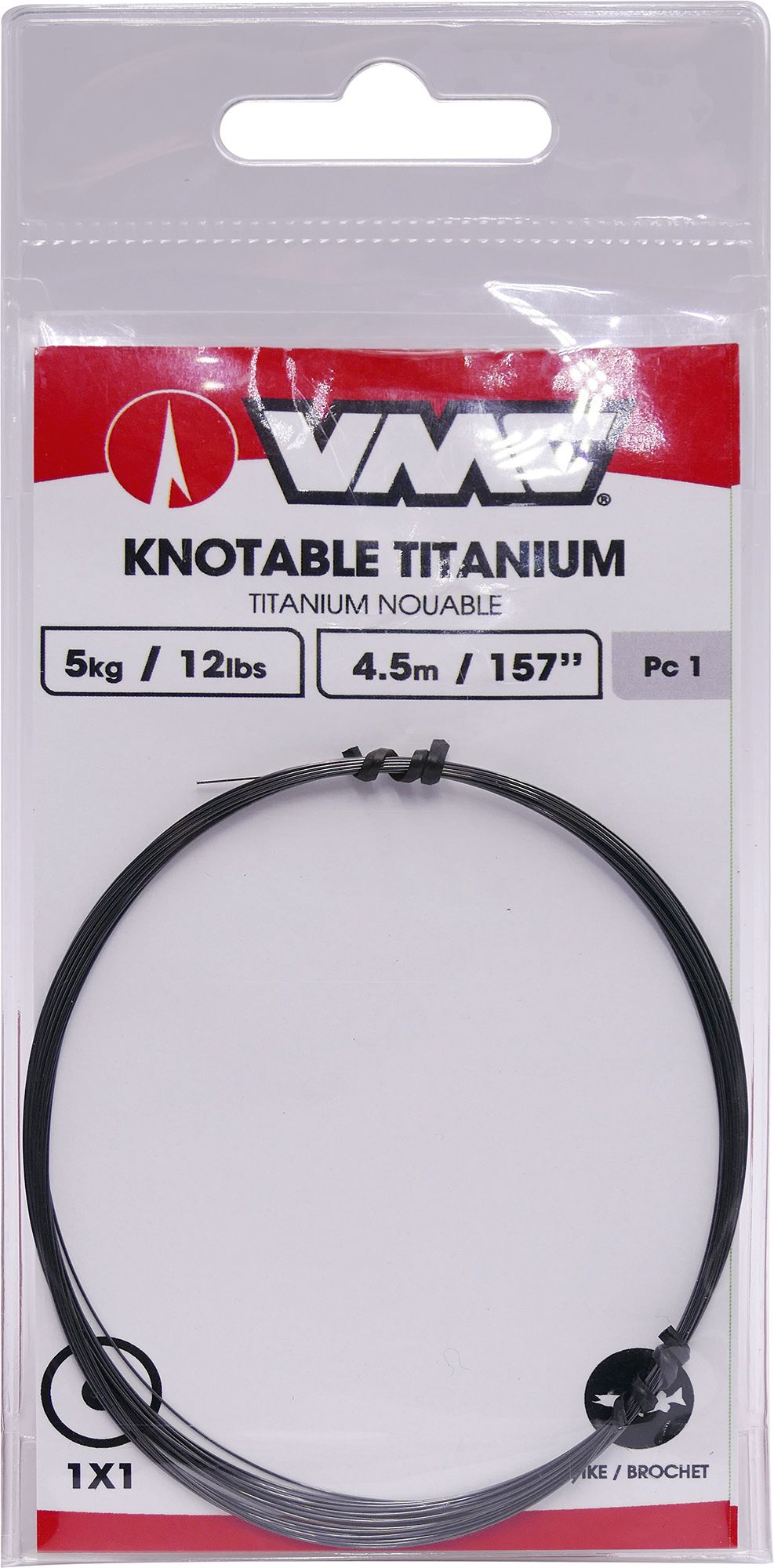 VMC KNOTABLE TITANIUM COIL 1X1 4,5mt