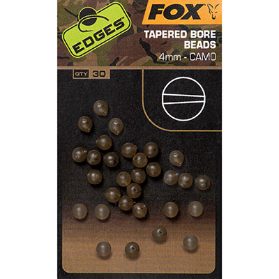 fox TAPERED BORE BEADS