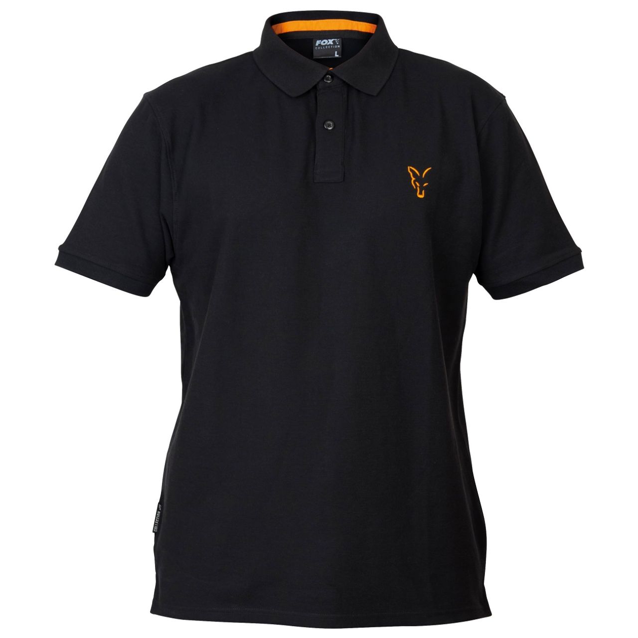 fox FOX COLLECTION BLACK/ORANGE POLO SHIRT CCL075.jpg