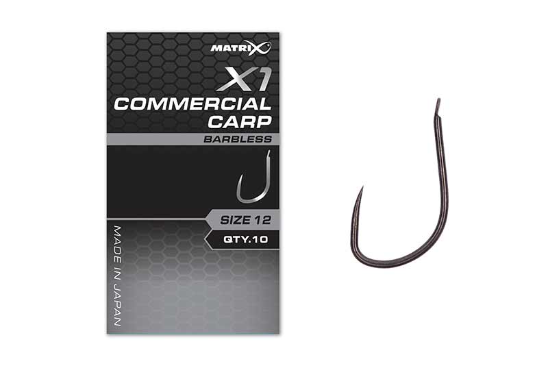 matrix X1 Commercial Carp Hook SZ 12 B/LESS GHK167.jpg