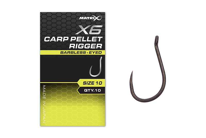 matrix X6 Carp Pellet Rigger Barbless Eyed GHK188.jpg