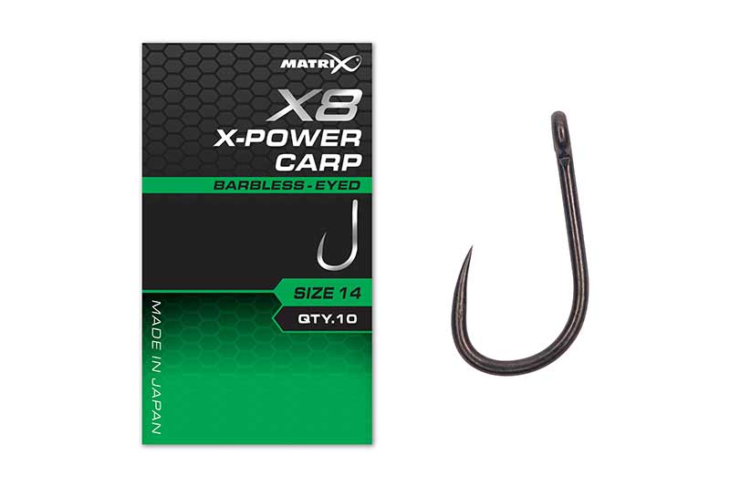 matrix X8 X-Power Carp Barbless Eyed GHK195.jpg