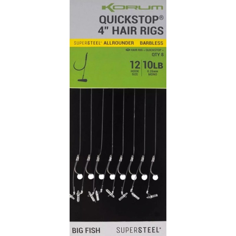 KORUM KORUM 4 BIG FISH HAIR RIGS W/QUICKSTOPS BARBLESS K0310044.jpg