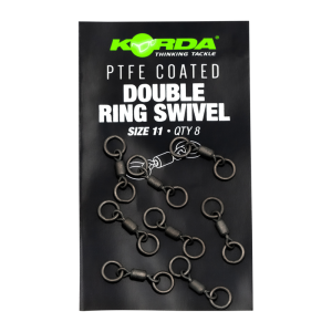 Korda PTFE Double Ring Swivel Size 11 (8pcs) KMW006.jpg