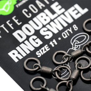 Korda PTFE Double Ring Swivel Size 11 (8pcs) KMW006_1.jpg