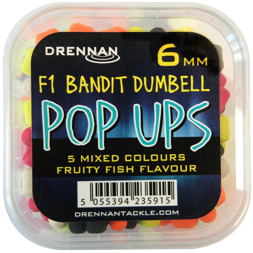 Drennan POP UP F1 DUMBELL MIX FRUITY FISH TBPUF06MFF.jpg